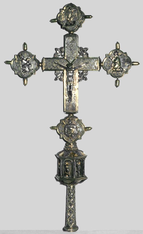 Bottega veneziana sec. XVI, Croce astile