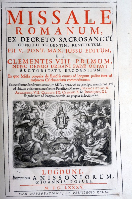 Ambito francese (1685), Missale romanum