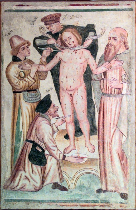 Ambito lombardo sec. XV, Martirio di San Simonino da Trento