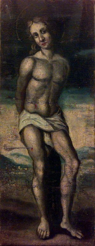Ambito lombardo sec. XVII, San Sebastiano su tela