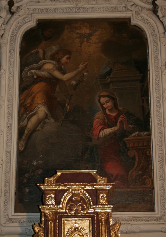 Ambito bergamasco sec. XVII, Annunciazione al olio su tela