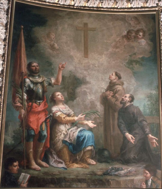 Picenardi M. sec. XVIII, Santi adoranti la Croce
