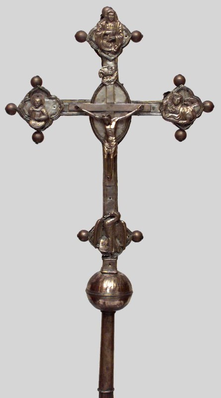 Bottega lombardo-veneta sec. XV, Croce astile