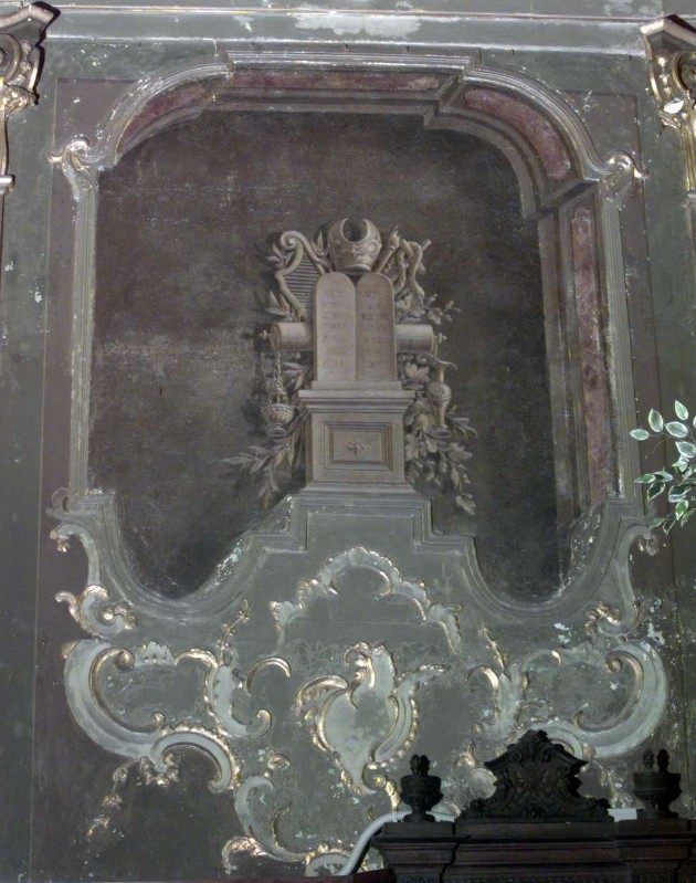 Sciolli G. M. (1763), Cornice architettonica dipinta