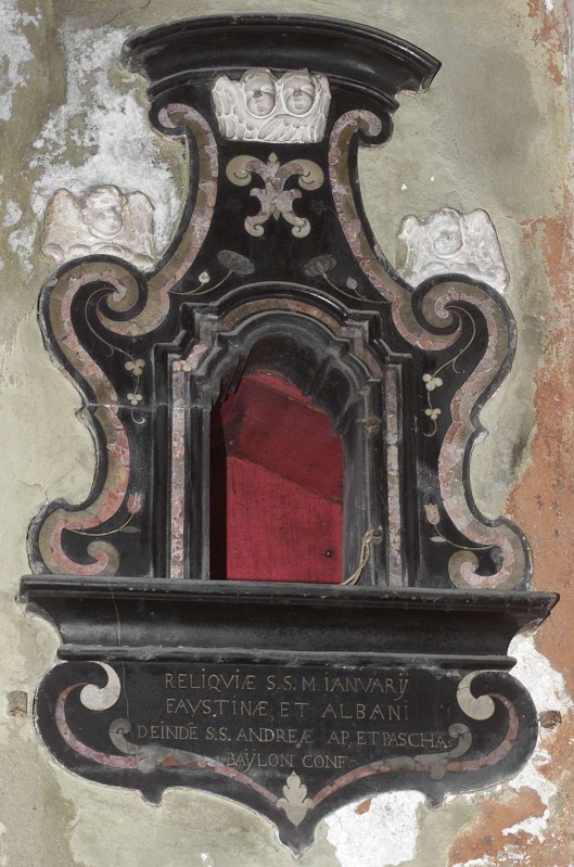 Ambito lombardo sec. XVII-XVIII, Tabernacolo per reliquie di santi