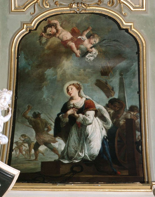 Capella F. sec. XVIII, Martirio di Santa Caterina