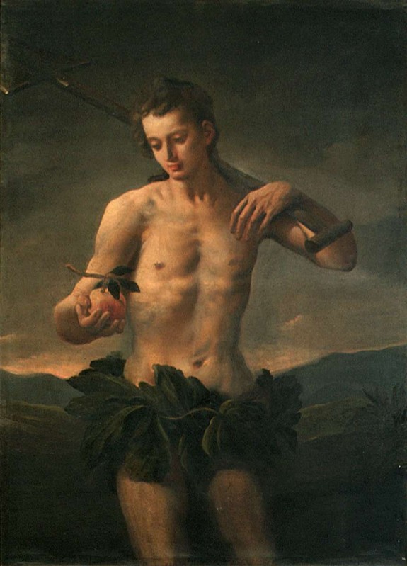 Cifrondi A. (1701), Adamo con mela e vanga