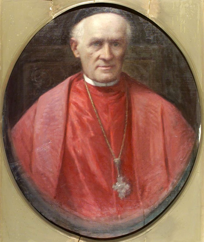 Ambito bergamasco sec. XIX, Ritratto di sacerdote ad olio su tela