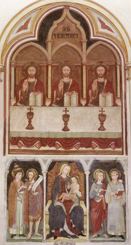 Ambito lombardo sec. XV, Polittico dipinto