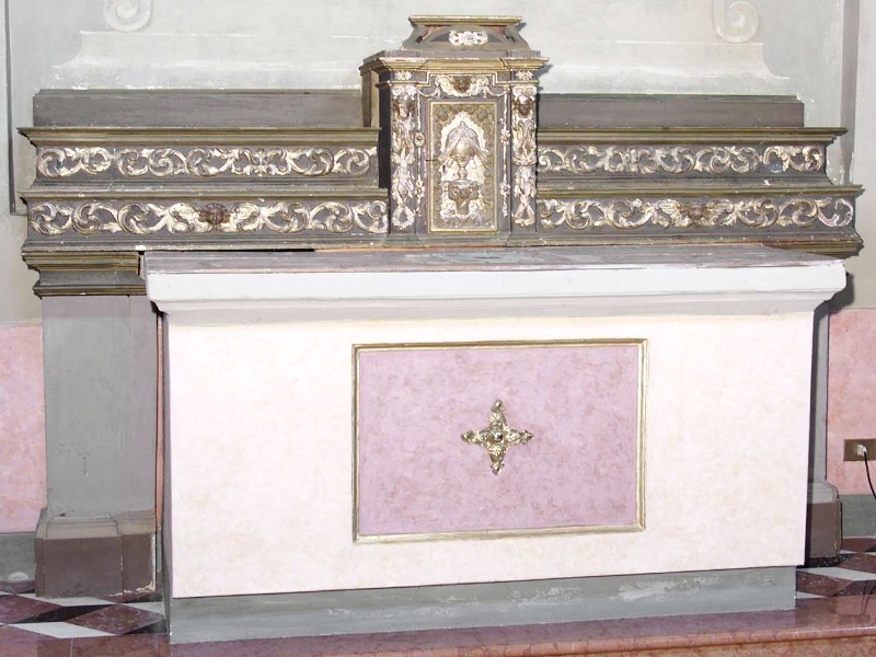 Ambito lombardo sec. XVII-XX, Altare dei Ss. Stefano e Antonio e Sebastiano