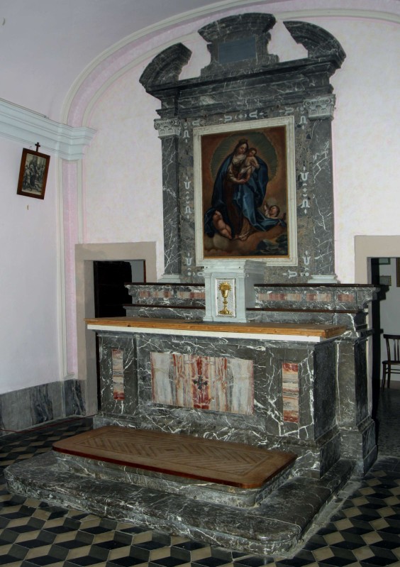 Ambito lombardo sec. XX, Altare maggiore intarsiato