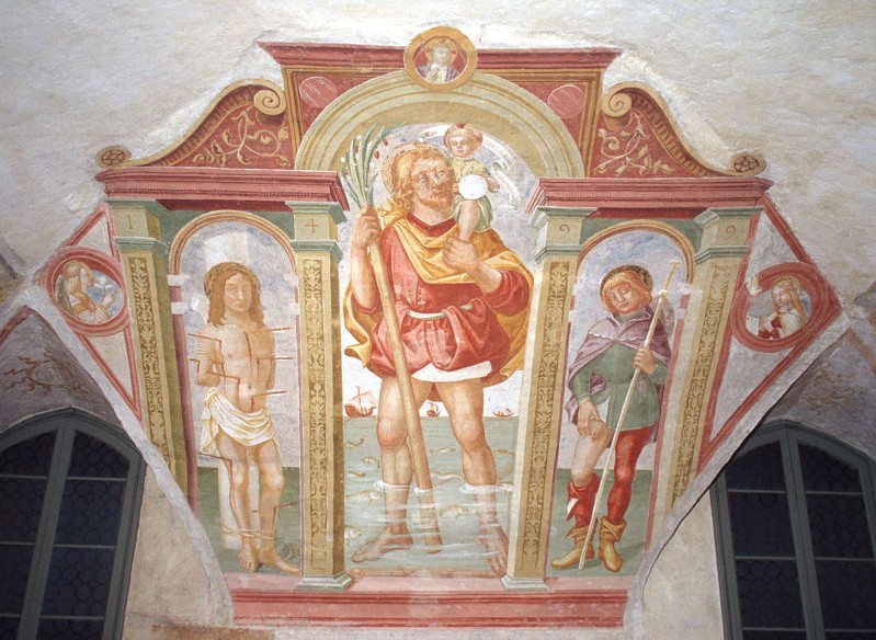 Cabrini B. (1499), San Cristoforo e San Sebastiano e San Rocco