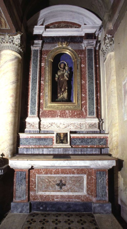 Ambito lombardo sec. XIX, Altare con tabernacolo dipinto