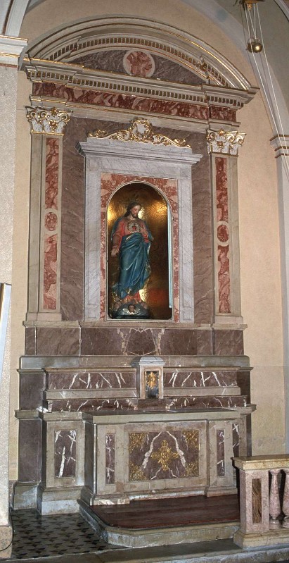Ambito lombardo sec. XIX, Altare del Sacro Cuore di Gesù