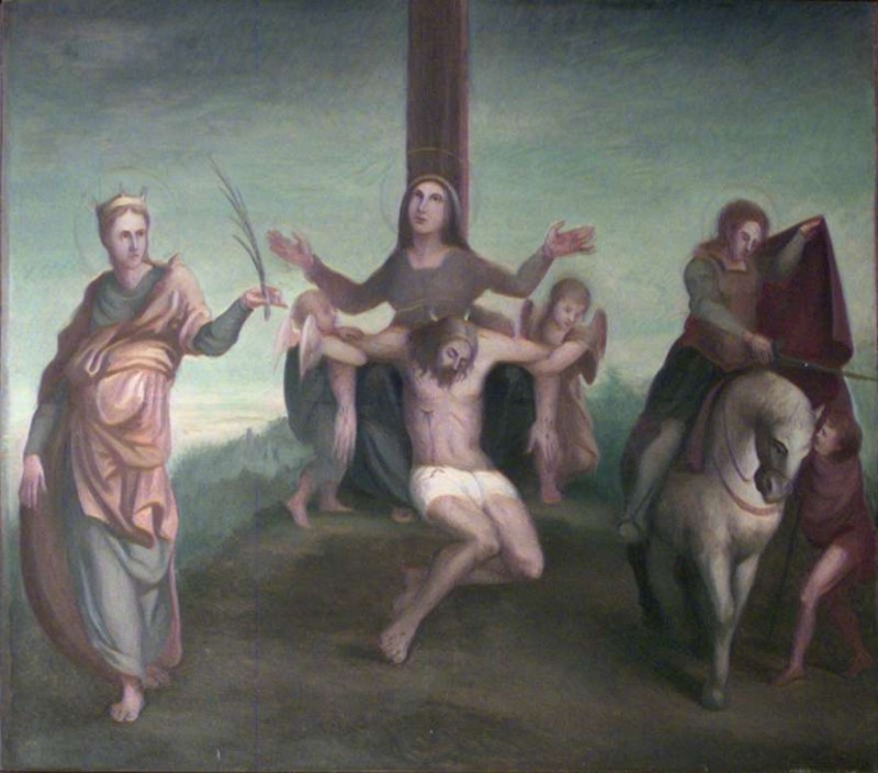 Sarzilla G. sec. XVIII, Pietà con Santa Martire e San Martino