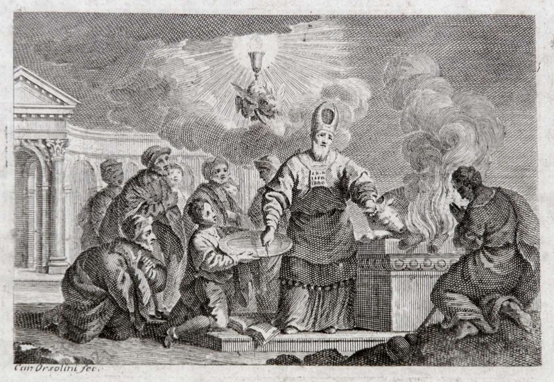 Orsolini C. (1758), Messale romano con sacrificio pagano
