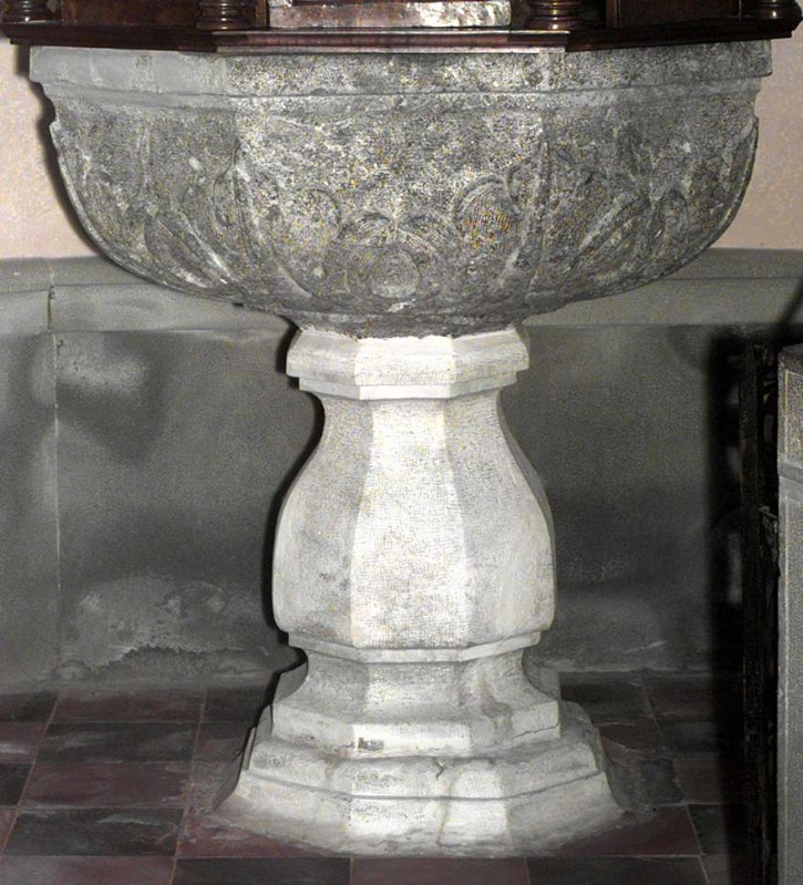 Bottega bergamasca sec. XVI-XVII, Fonte battesimale