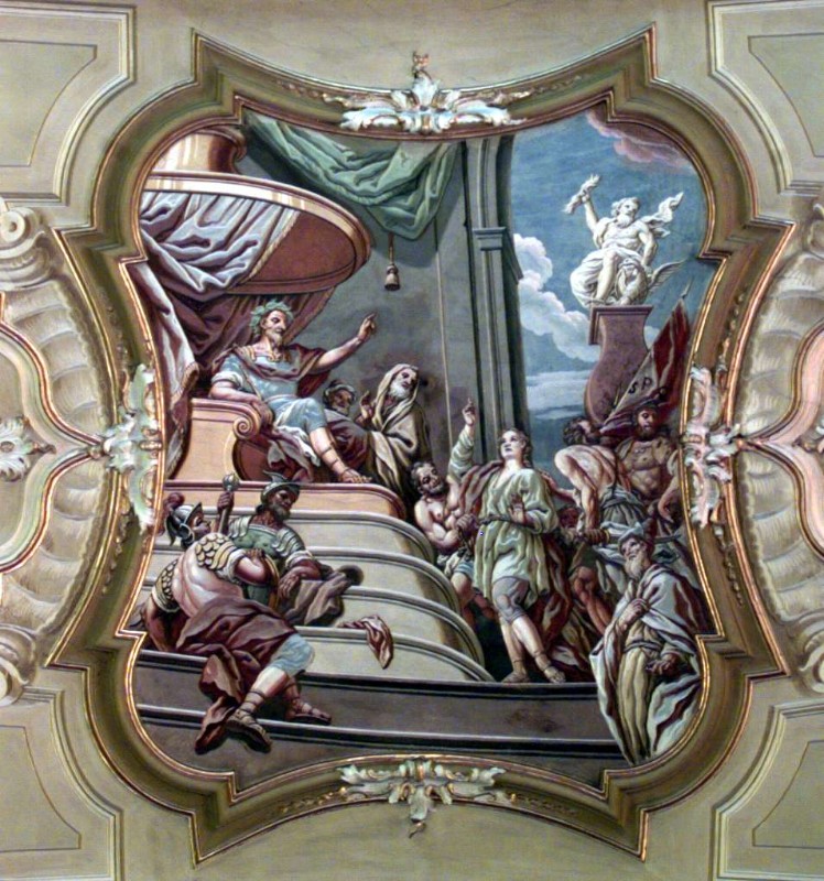 Quaglio D. (1760), San Pancrazio davanti all'imperatore