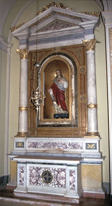 Ambito bergamasco sec. XIX, Altare del Sacro Cuore di Gesù