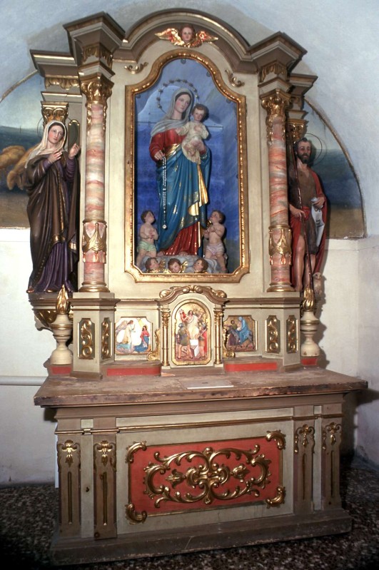 Ambito gardenese sec. XX, Altare della Madonna del Rosario