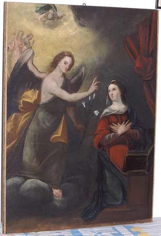 Ambito bergamasco sec. XVIII, Annunciazione ad olio su tela