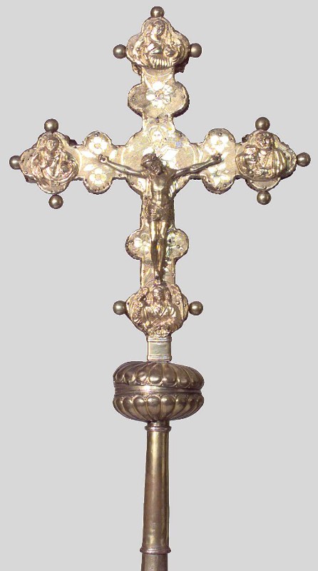 Bottega lombarda sec. XV-XVI, Croce astile