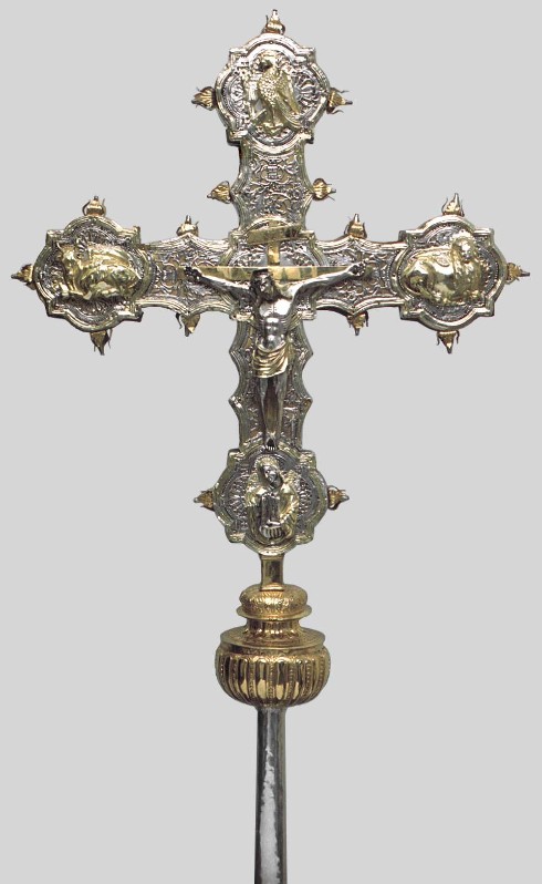 Ambito lombardo sec. XV, Croce processionale