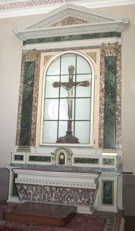 Ambito lombardo sec. XIX, Altare in stucco