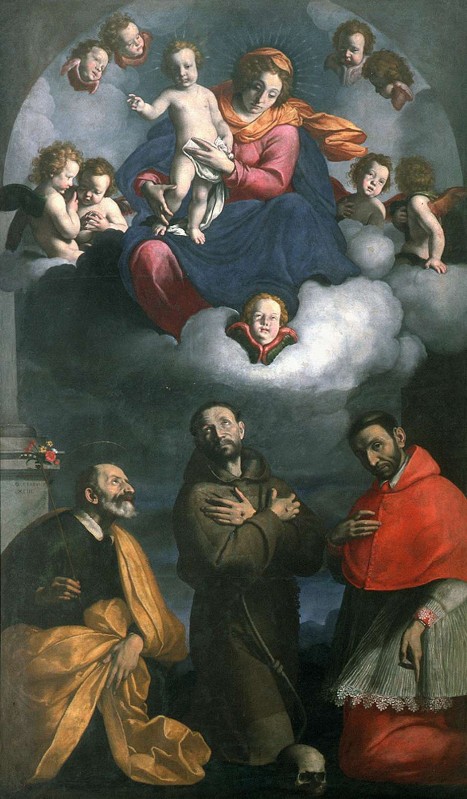 Ceresa C. (1643), Madonna con Bambino in gloria e Santi