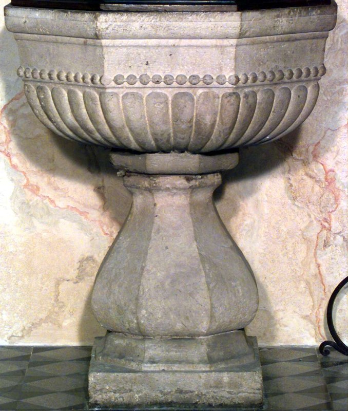 Ambito bergamasco sec. XVI-XVII, Fonte battesimale