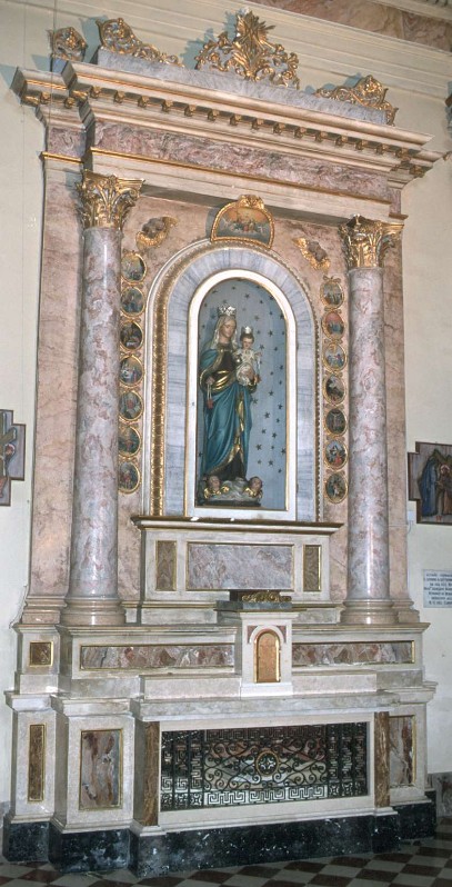 Ambito lombardo sec. XIX, Altare della Madonna del Carmine