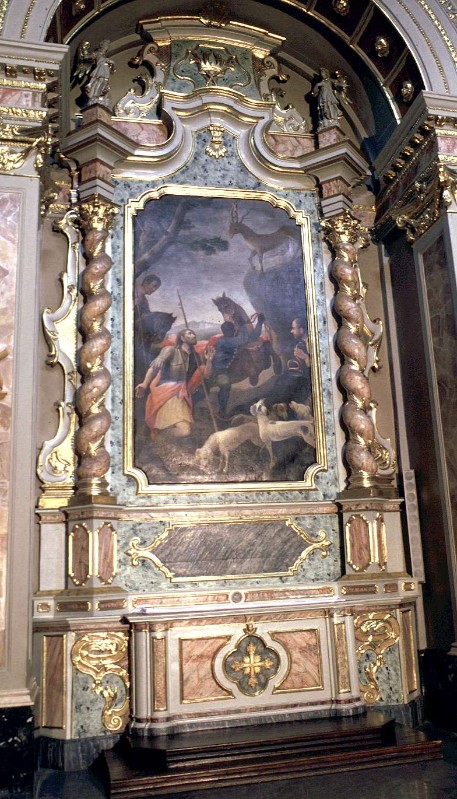 Ambito bergamasco sec. XVIII, Altare di Sant'Eustachio