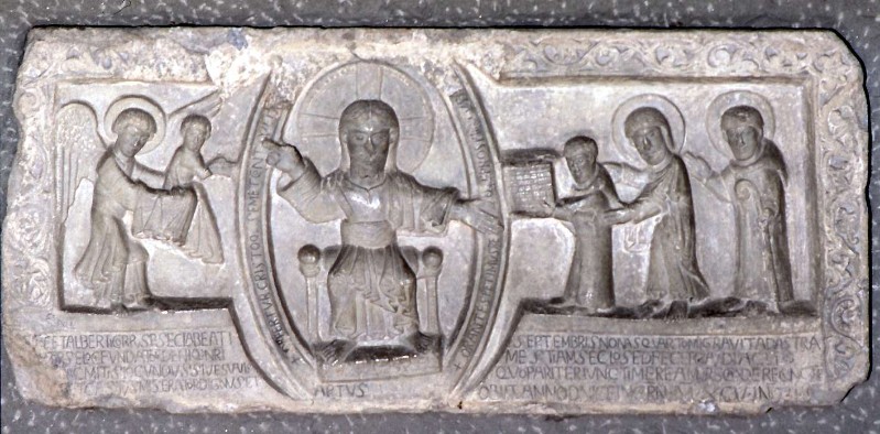 Ambito lombardo sec. XI-XII, Frammento della tomba di S.Alberto 1/2