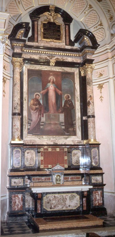 Piccinelli D. A. (1900), Altare del Sacro Cuore di Gesù