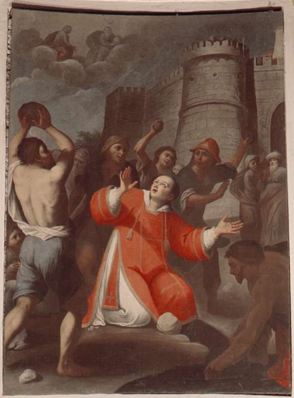 Maniera di Cifrondi A. sec. XVIII, Santo Stefano lapidato
