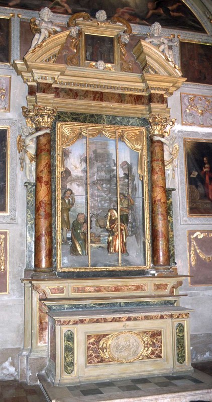 Ambito lombardo sec. XVII-XIX, Altare del presepio