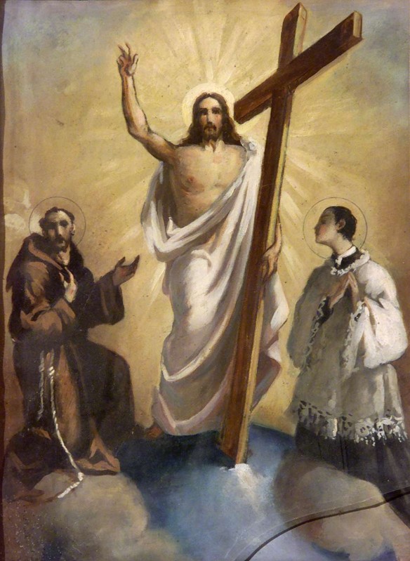 Ambito bergamasco sec. XIX-XX, Gesù Cristo redentore e Santi