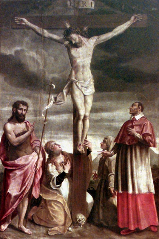 Cavagna F. sec. XVI-XVII, Gesù Cristo crocifisso e Santi