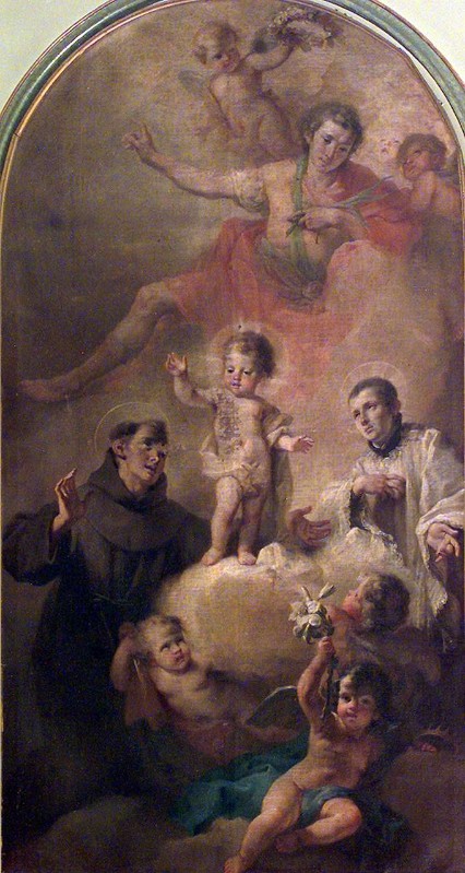 Corneliani F. sec. XVIII, Sant'Antonio da Padova e San Luigi Gonzaga