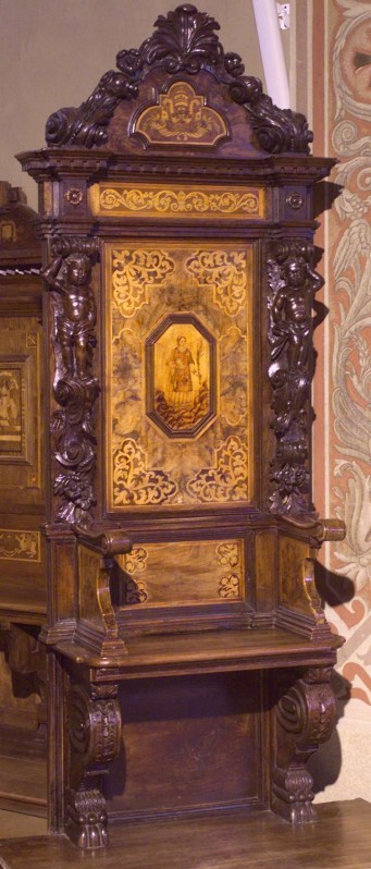 Bottega dei Rovelli (?) sec. XVII-XVIII, Cattedra