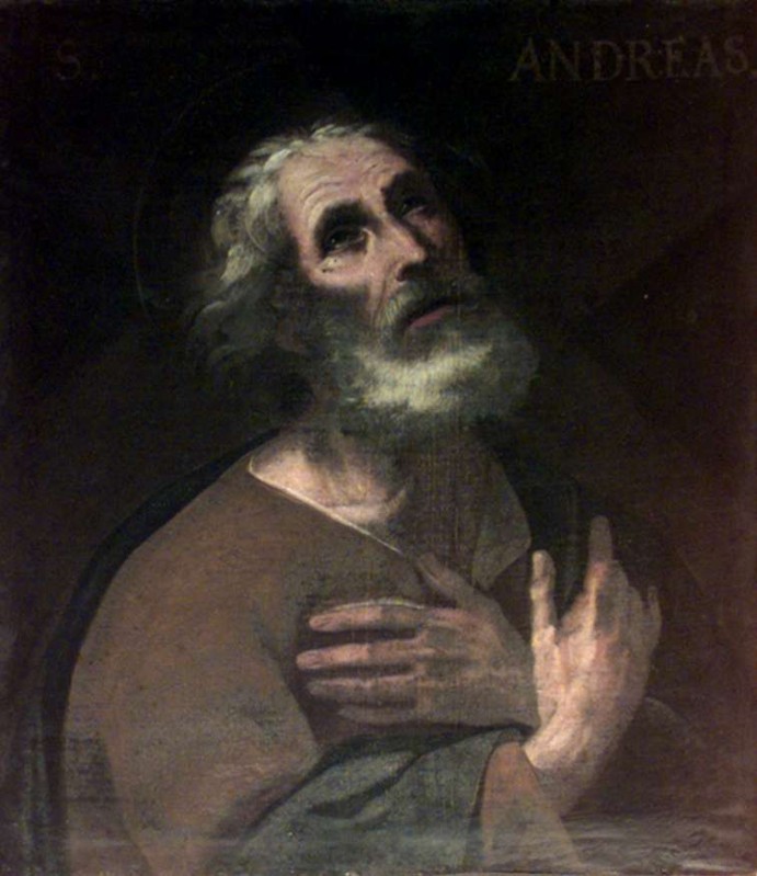 Ambito lombardo sec. XVII, Sant'Andrea ad olio su tela