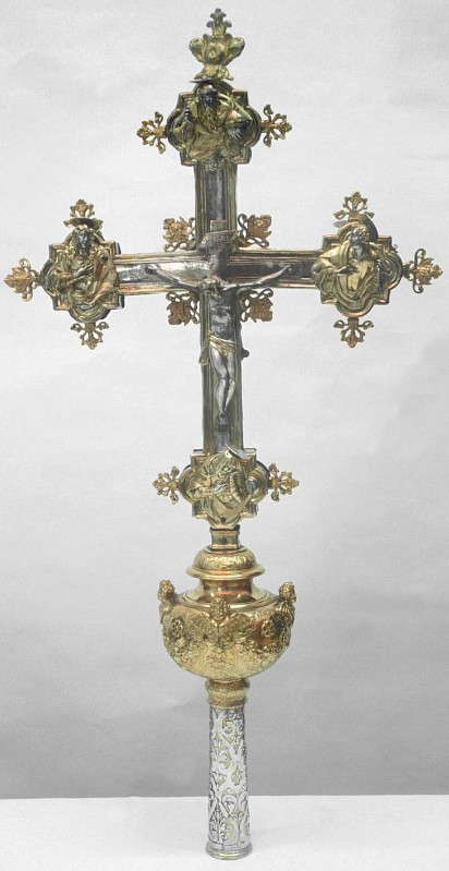 Bottega lombardo-veneta sec. XVI, Croce processionale