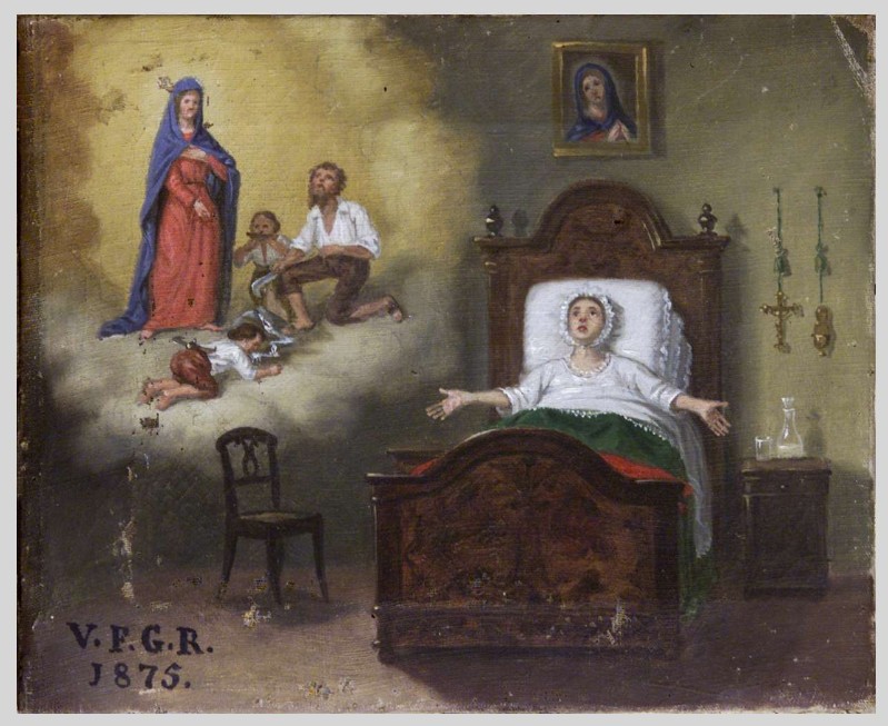 Ceroni A. (1875), Grazia della Madonna di Altino ad olio su tela