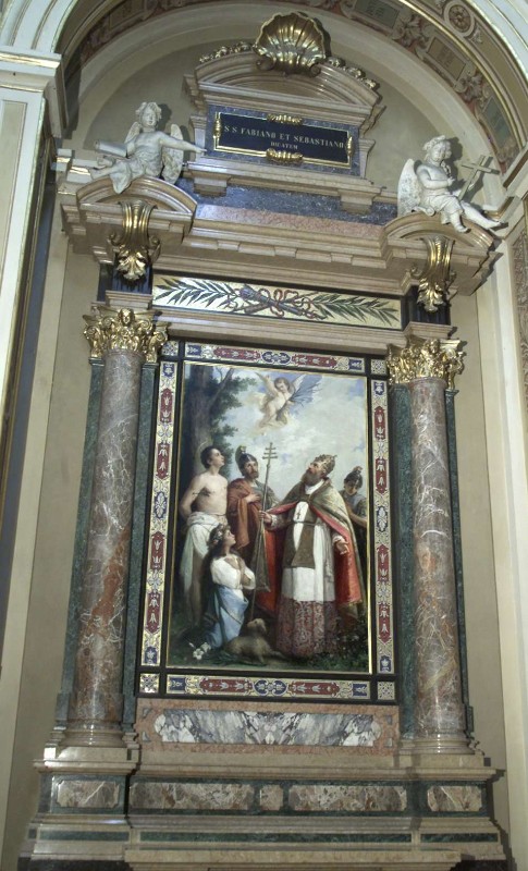 Muzio V.-Paleni E. (1896), Ancona dell'altare di San Fabiano e San Sebastiano