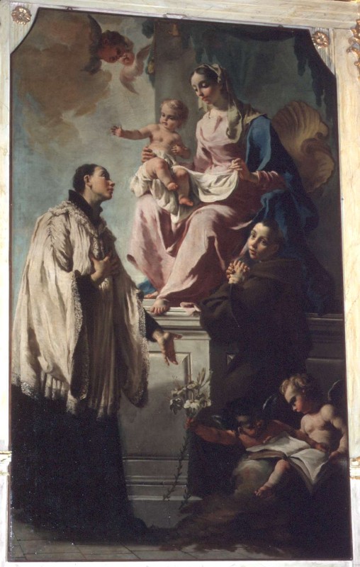 Cappella F. (1761), Madonna con Bambino e S. Luigi