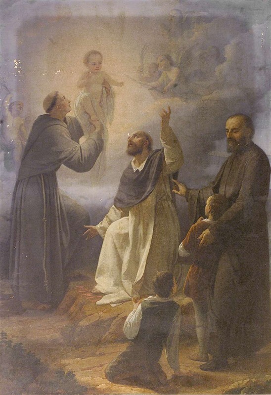 Guadagnini A. (1858), S. Antonio da Padova con S. Pietro m. e S. Gerolamo