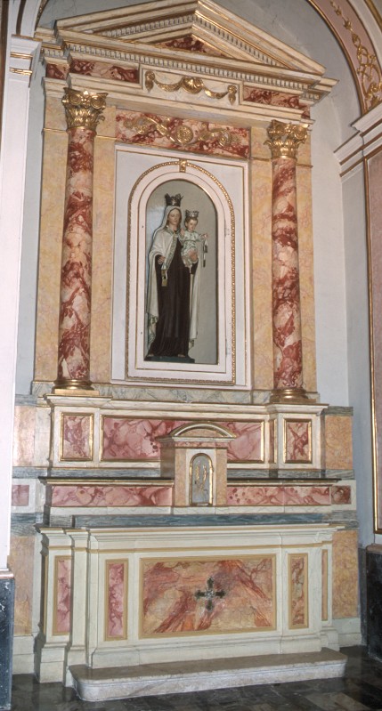 Ambito lombardo sec. XIX, Altare della Madonna del Carmelo
