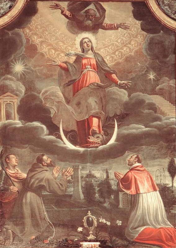 Cavagna F. sec. XVII, Immacolata concezione e Santi