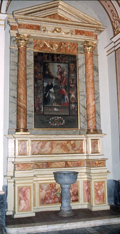 Ambito lombardo sec. XIX, Altare della Madonna del Rosario
