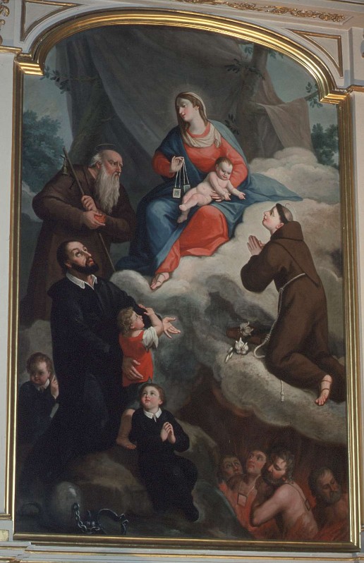 Ambito bergamasco sec. XVIII-XIX, Madonna del Carmelo e Santi
